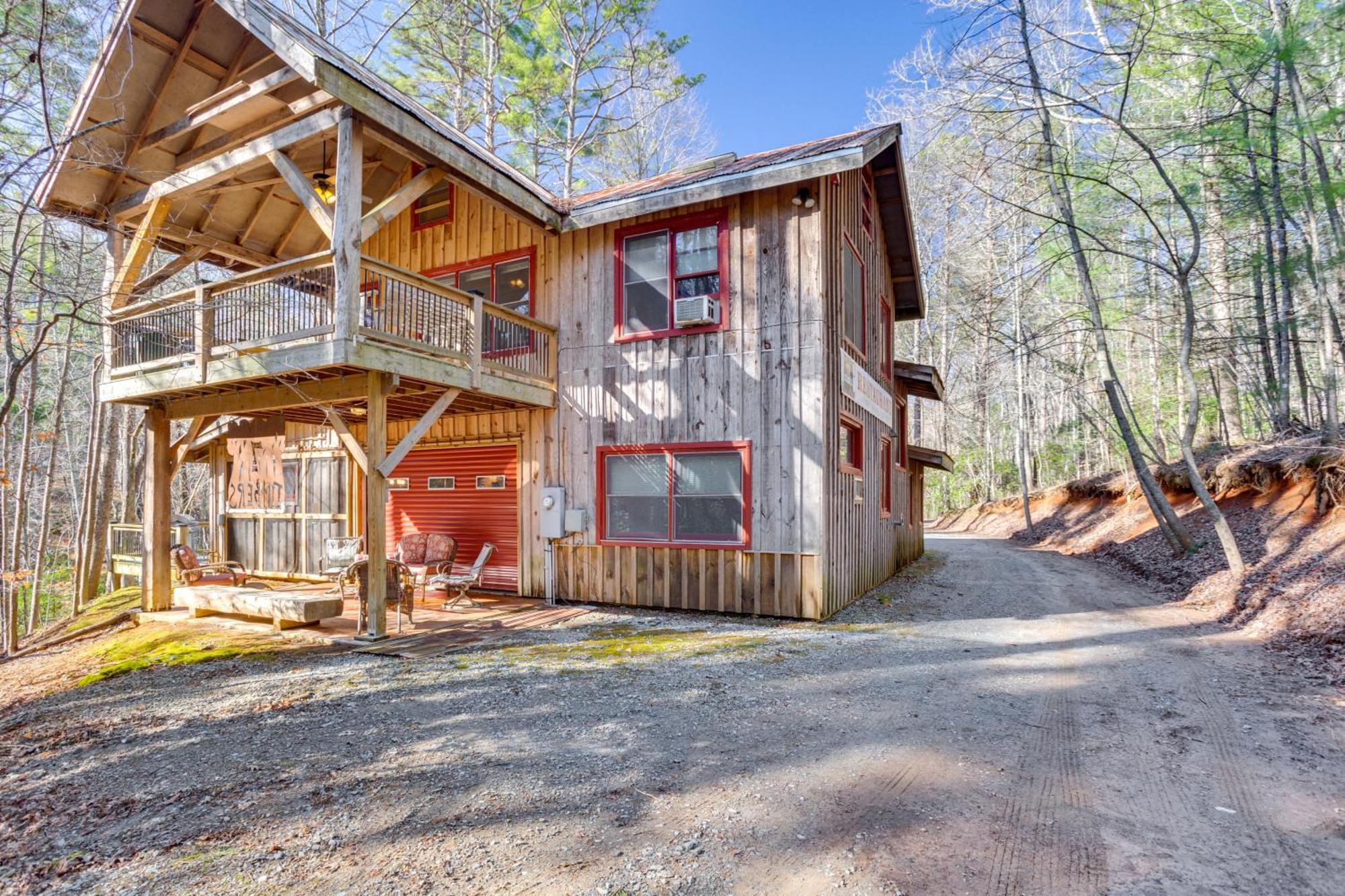Jasper 7 Timbers Cabin On 10 Acres With A Creek! Bagian luar foto